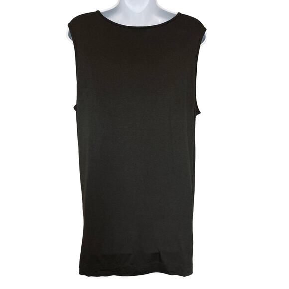 J. Jill Wearever Layering Tank Top Sleeveless Dark Olive Size Large Petite New - Picture 3 of 16